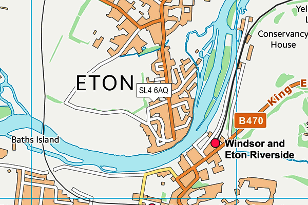 SL4 6AQ map - OS VectorMap District (Ordnance Survey) SL4 6AQ map - OS VectorMap District (Ordnance Survey)