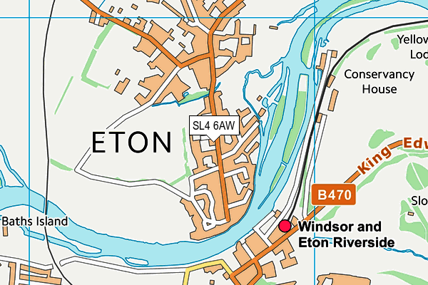 SL4 6AW map - OS VectorMap District (Ordnance Survey) SL4 6AW map - OS VectorMap District (Ordnance Survey)