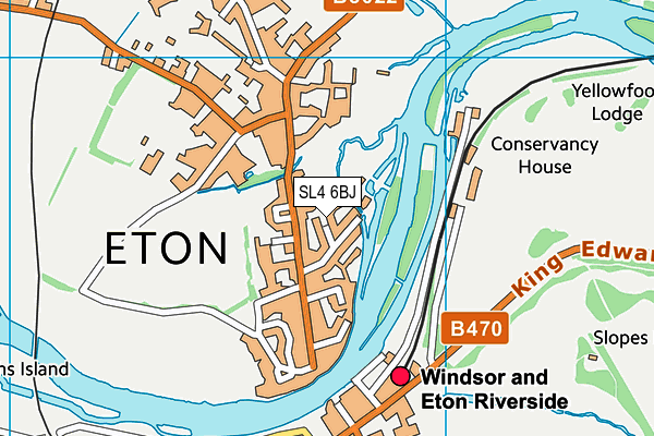 SL4 6BJ map - OS VectorMap District (Ordnance Survey) SL4 6BJ map - OS VectorMap District (Ordnance Survey)
