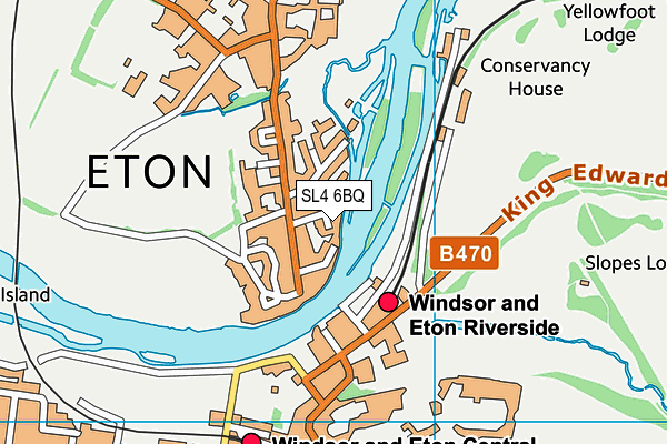 SL4 6BQ map - OS VectorMap District (Ordnance Survey) SL4 6BQ map - OS VectorMap District (Ordnance Survey)