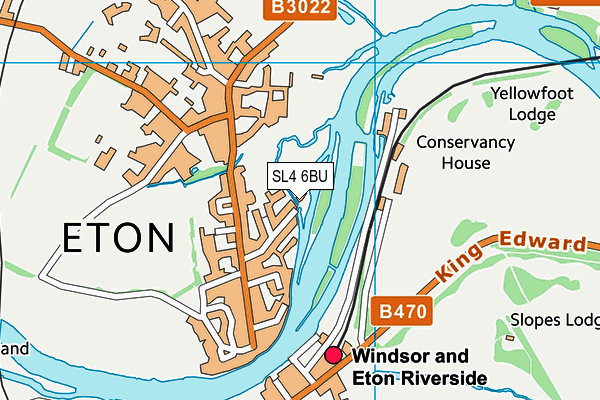 SL4 6BU map - OS VectorMap District (Ordnance Survey) SL4 6BU map - OS VectorMap District (Ordnance Survey)