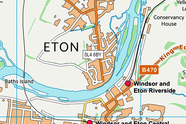 SL4 6BY map - OS VectorMap District (Ordnance Survey) SL4 6BY map - OS VectorMap District (Ordnance Survey)
