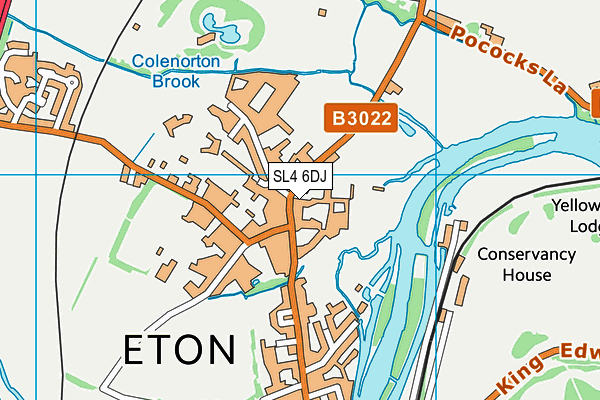 SL4 6DJ map - OS VectorMap District (Ordnance Survey) SL4 6DJ map - OS VectorMap District (Ordnance Survey)