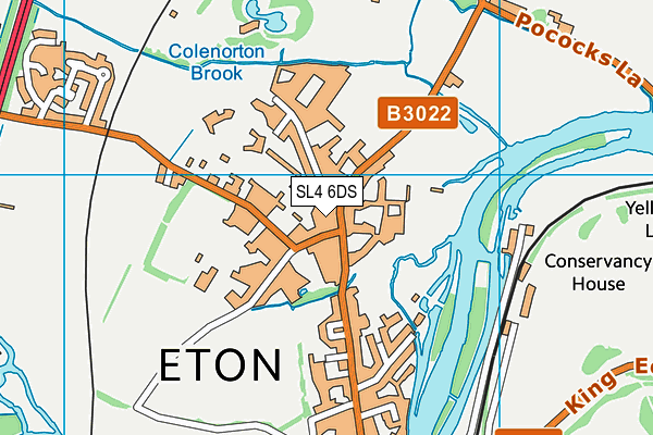 SL4 6DS map - OS VectorMap District (Ordnance Survey) SL4 6DS map - OS VectorMap District (Ordnance Survey)
