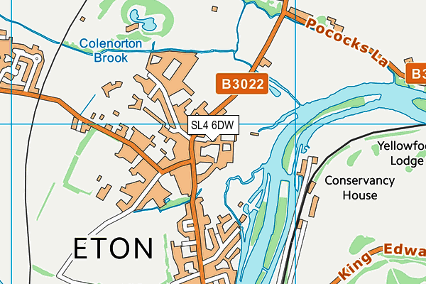 SL4 6DW map - OS VectorMap District (Ordnance Survey) SL4 6DW map - OS VectorMap District (Ordnance Survey)