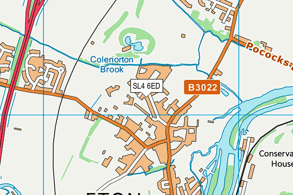 SL4 6ED map - OS VectorMap District (Ordnance Survey) SL4 6ED map - OS VectorMap District (Ordnance Survey)
