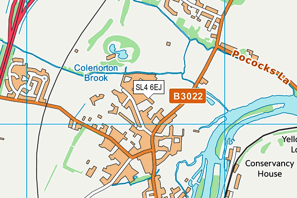 SL4 6EJ map - OS VectorMap District (Ordnance Survey) SL4 6EJ map - OS VectorMap District (Ordnance Survey)