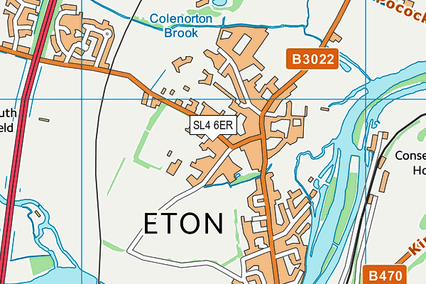 SL4 6ER map - OS VectorMap District (Ordnance Survey) SL4 6ER map - OS VectorMap District (Ordnance Survey)