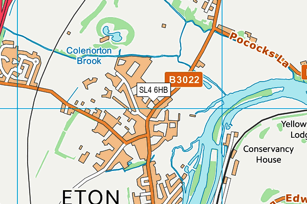 SL4 6HB map - OS VectorMap District (Ordnance Survey) SL4 6HB map - OS VectorMap District (Ordnance Survey)