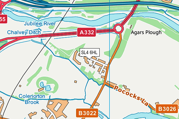 SL4 6HL map - OS VectorMap District (Ordnance Survey) SL4 6HL map - OS VectorMap District (Ordnance Survey)