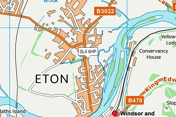 SL4 6HP map - OS VectorMap District (Ordnance Survey)