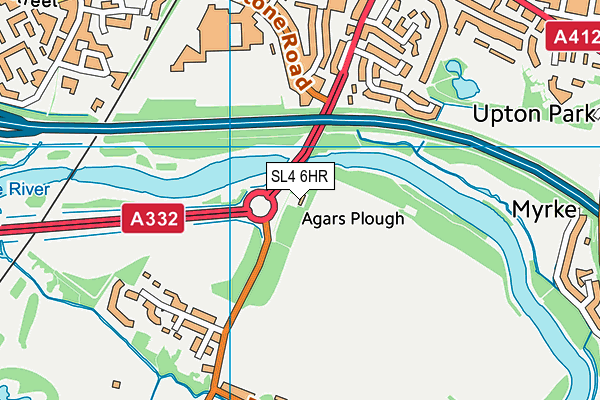SL4 6HR map - OS VectorMap District (Ordnance Survey) SL4 6HR map - OS VectorMap District (Ordnance Survey)