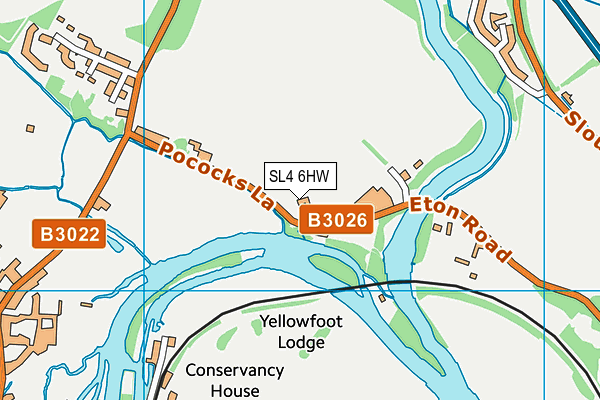 SL4 6HW map - OS VectorMap District (Ordnance Survey) SL4 6HW map - OS VectorMap District (Ordnance Survey)
