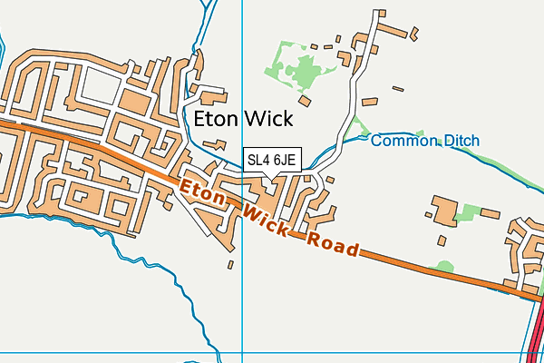 SL4 6JE map - OS VectorMap District (Ordnance Survey) SL4 6JE map - OS VectorMap District (Ordnance Survey)