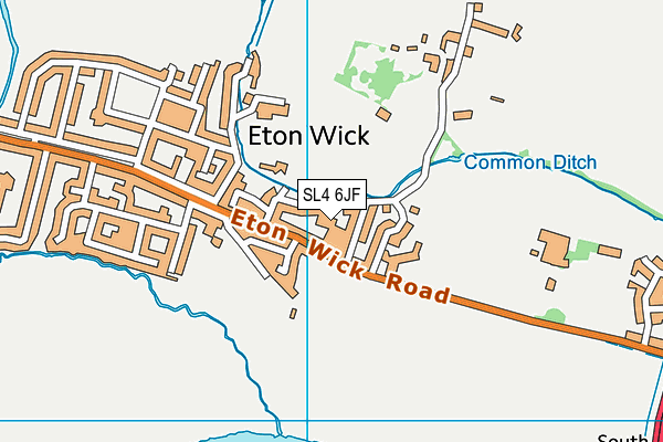 SL4 6JF map - OS VectorMap District (Ordnance Survey) SL4 6JF map - OS VectorMap District (Ordnance Survey)