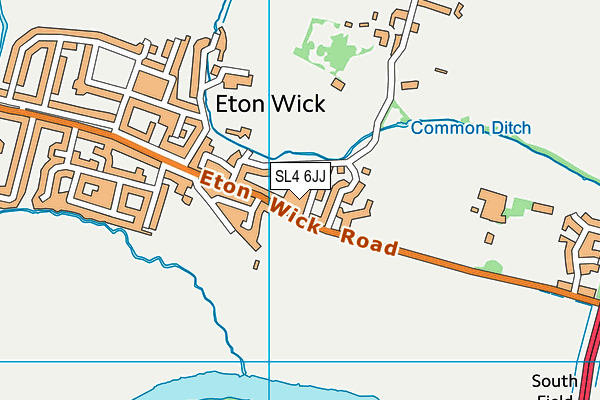 SL4 6JJ map - OS VectorMap District (Ordnance Survey) SL4 6JJ map - OS VectorMap District (Ordnance Survey)