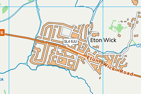 SL4 6JU map - OS VectorMap District (Ordnance Survey) SL4 6JU map - OS VectorMap District (Ordnance Survey)