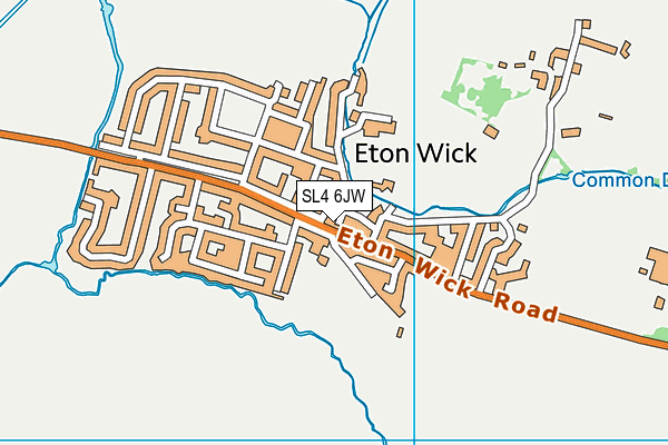 SL4 6JW map - OS VectorMap District (Ordnance Survey) SL4 6JW map - OS VectorMap District (Ordnance Survey)