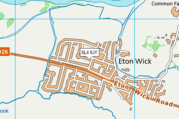 SL4 6JY map - OS VectorMap District (Ordnance Survey) SL4 6JY map - OS VectorMap District (Ordnance Survey)