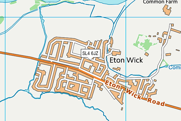 SL4 6JZ map - OS VectorMap District (Ordnance Survey) SL4 6JZ map - OS VectorMap District (Ordnance Survey)