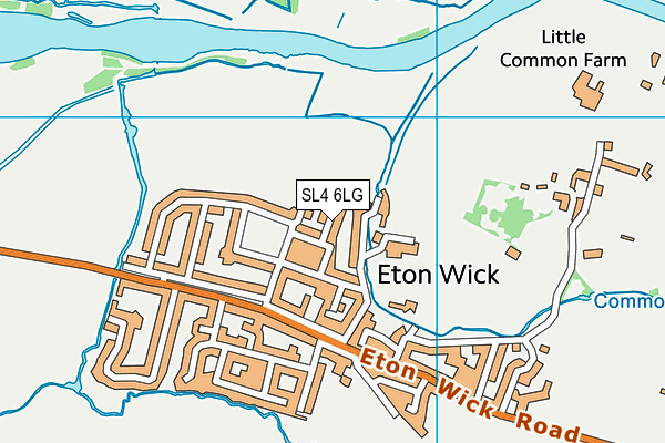 SL4 6LG map - OS VectorMap District (Ordnance Survey) SL4 6LG map - OS VectorMap District (Ordnance Survey)