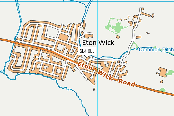 SL4 6LJ map - OS VectorMap District (Ordnance Survey)