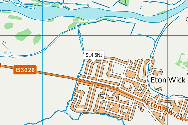 SL4 6NJ map - OS VectorMap District (Ordnance Survey) SL4 6NJ map - OS VectorMap District (Ordnance Survey)