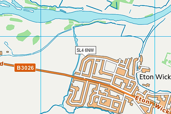 SL4 6NW map - OS VectorMap District (Ordnance Survey) SL4 6NW map - OS VectorMap District (Ordnance Survey)