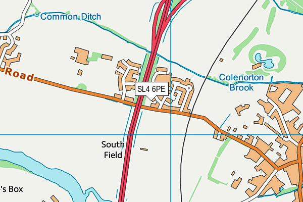 SL4 6PE map - OS VectorMap District (Ordnance Survey) SL4 6PE map - OS VectorMap District (Ordnance Survey)