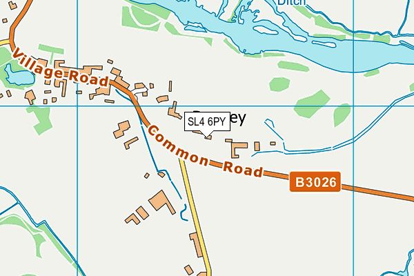SL4 6PY map - OS VectorMap District (Ordnance Survey) SL4 6PY map - OS VectorMap District (Ordnance Survey)