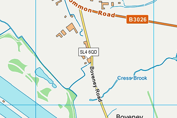SL4 6QD map - OS VectorMap District (Ordnance Survey) SL4 6QD map - OS VectorMap District (Ordnance Survey)