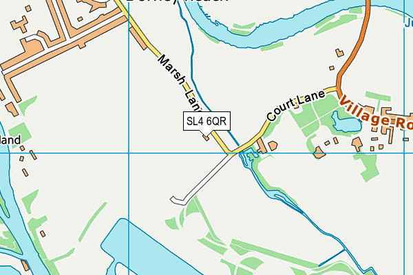 SL4 6QR map - OS VectorMap District (Ordnance Survey) SL4 6QR map - OS VectorMap District (Ordnance Survey)