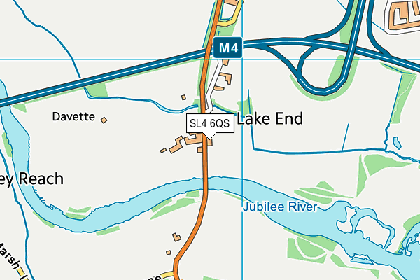 SL4 6QS map - OS VectorMap District (Ordnance Survey) SL4 6QS map - OS VectorMap District (Ordnance Survey)