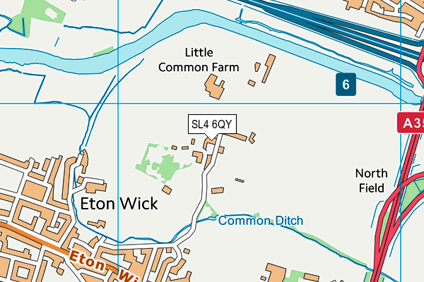 SL4 6QY map - OS VectorMap District (Ordnance Survey) SL4 6QY map - OS VectorMap District (Ordnance Survey)