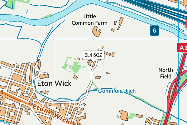 SL4 6QZ map - OS VectorMap District (Ordnance Survey) SL4 6QZ map - OS VectorMap District (Ordnance Survey)