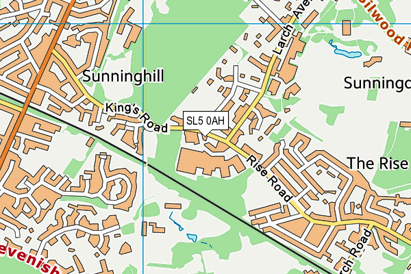 SL5 0AH map - OS VectorMap District (Ordnance Survey) SL5 0AH map - OS VectorMap District (Ordnance Survey)