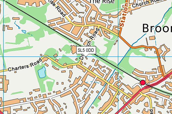 SL5 0DD map - OS VectorMap District (Ordnance Survey) SL5 0DD map - OS VectorMap District (Ordnance Survey)