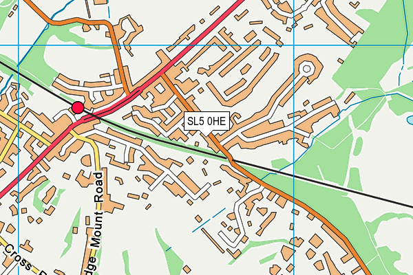 SL5 0HE map - OS VectorMap District (Ordnance Survey) SL5 0HE map - OS VectorMap District (Ordnance Survey)