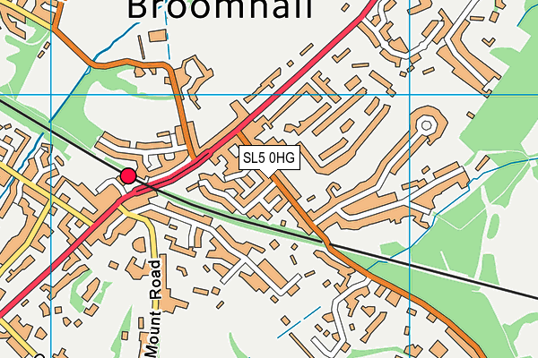 SL5 0HG map - OS VectorMap District (Ordnance Survey) SL5 0HG map - OS VectorMap District (Ordnance Survey)