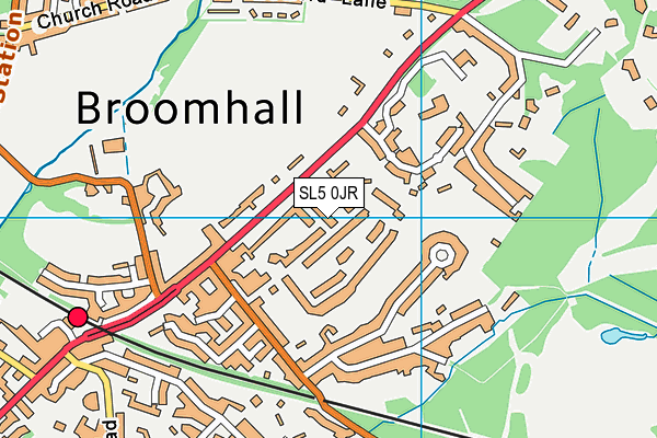 SL5 0JR map - OS VectorMap District (Ordnance Survey) SL5 0JR map - OS VectorMap District (Ordnance Survey)