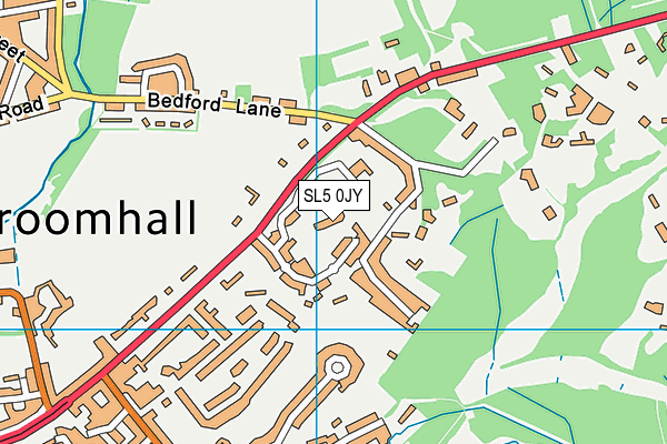 SL5 0JY map - OS VectorMap District (Ordnance Survey) SL5 0JY map - OS VectorMap District (Ordnance Survey)