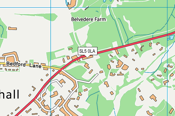 SL5 0LA map - OS VectorMap District (Ordnance Survey) SL5 0LA map - OS VectorMap District (Ordnance Survey)