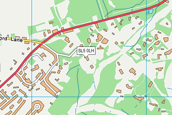 SL5 0LH map - OS VectorMap District (Ordnance Survey) SL5 0LH map - OS VectorMap District (Ordnance Survey)