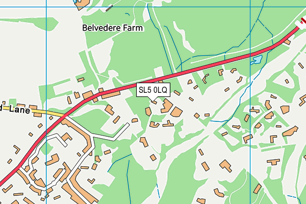 SL5 0LQ map - OS VectorMap District (Ordnance Survey) SL5 0LQ map - OS VectorMap District (Ordnance Survey)
