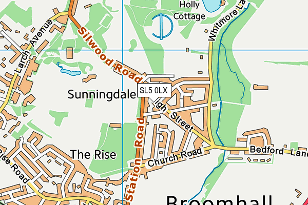 SL5 0LX map - OS VectorMap District (Ordnance Survey) SL5 0LX map - OS VectorMap District (Ordnance Survey)
