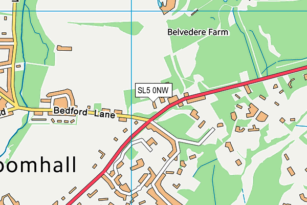 SL5 0NW map - OS VectorMap District (Ordnance Survey) SL5 0NW map - OS VectorMap District (Ordnance Survey)