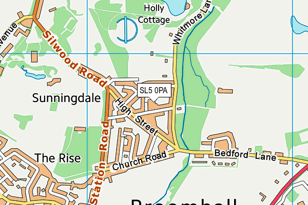 SL5 0PA map - OS VectorMap District (Ordnance Survey) SL5 0PA map - OS VectorMap District (Ordnance Survey)