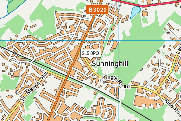 SL5 0PQ map - OS VectorMap District (Ordnance Survey) SL5 0PQ map - OS VectorMap District (Ordnance Survey)
