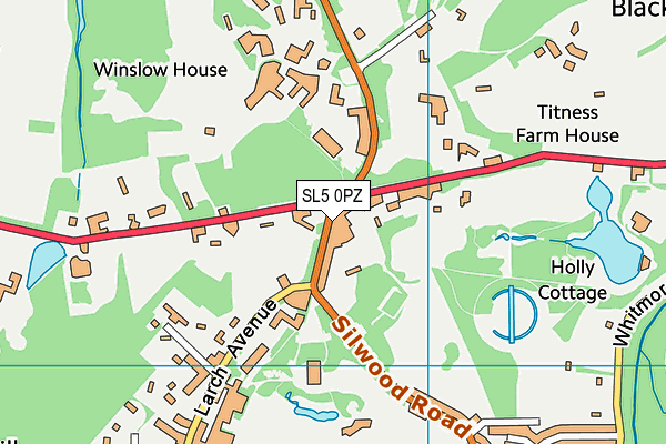 SL5 0PZ map - OS VectorMap District (Ordnance Survey) SL5 0PZ map - OS VectorMap District (Ordnance Survey)