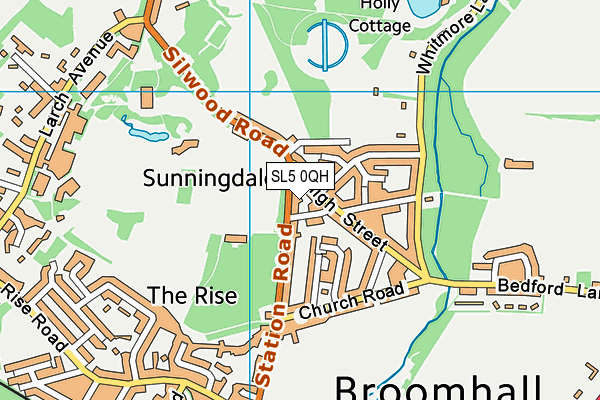 SL5 0QH map - OS VectorMap District (Ordnance Survey) SL5 0QH map - OS VectorMap District (Ordnance Survey)